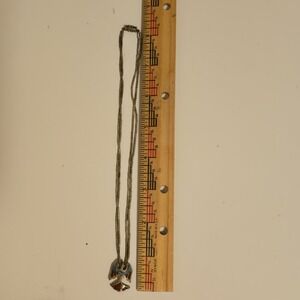 Vintage Sterling Silver Native American Turquoise & Coral Choker 16 Inch